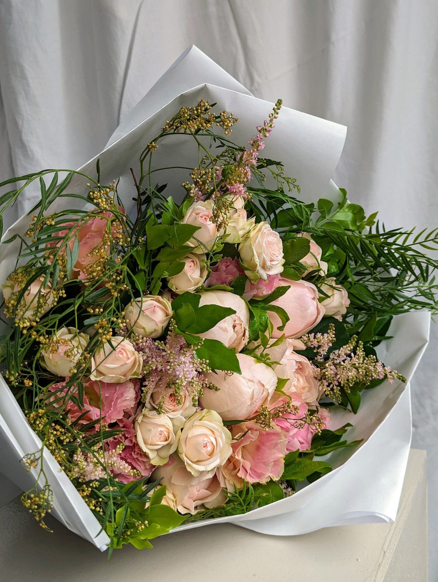 Make Them Blush Bouquet - Floratique Florals