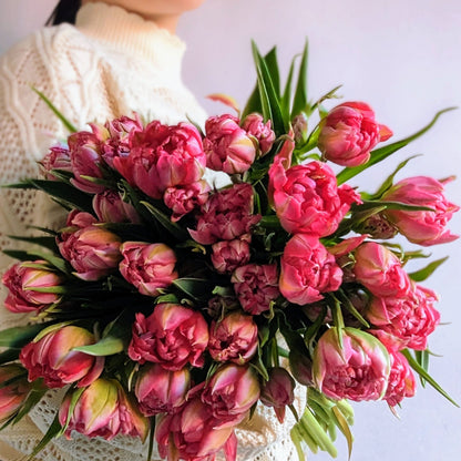 Premium Tulips Wrap - Bouquet - Floratique Florals