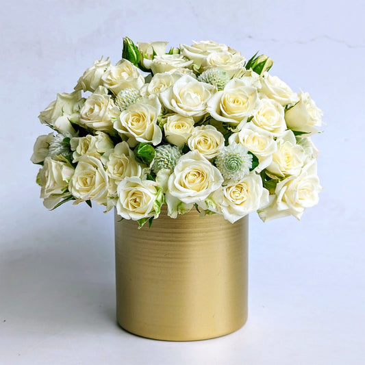 Spray Roses En Masse Vase Arrangement - Vase Arrangement - Floratique Florals